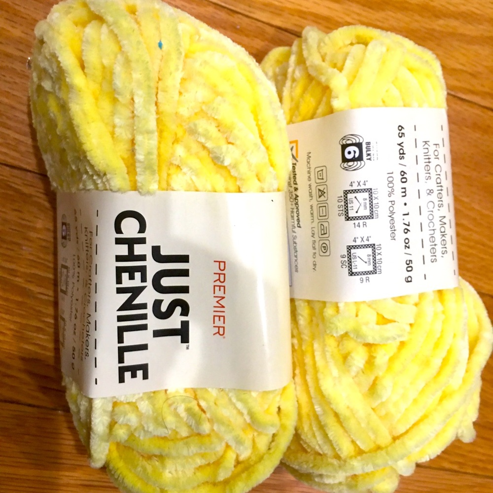 Set of 2 Soft Yellow Yarns $13